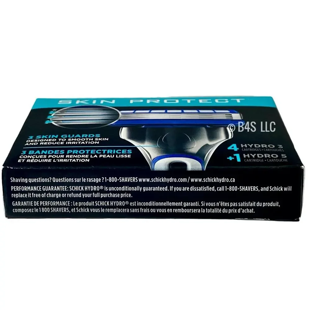 Schick Hydro 3 Refill Cartridges 5Ct (4+1 Hydro5) Pack of 3